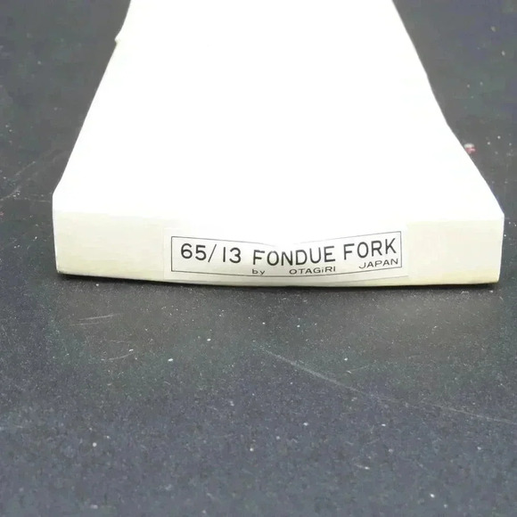 Vtg 6 Fondue BBQ Kabob Skewers Forks 10" Color Coded Stainless W/Wood Handles - Picture 3 of 3